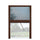 Moustiquaire plissée pour fenêtre 135x160 cm Réductible Marron