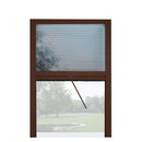 Zanzariera a Plisse per Finestra 135x160 cm Riducibile Marrone