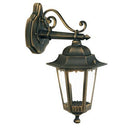 Lampada Applique Media in Basso Colore Nero e Oro per Esterno Linea Merlet Sovil