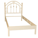 Struttura Letto Singolo in Metallo 90x195cm Luxor Bianco