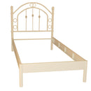 Struttura Letto Singolo in Metallo 90x195cm Luxor Bianco