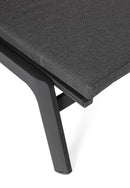 Set 2 Lettini Prendisole da Giardino 70x204x101h cm con Cuscini e Ruote Jalisco Antracite 