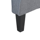 Poltrona Relax Reclinabile 76,5x73x47 cm Push Back in Tessuto Grigio