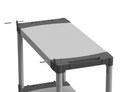 Scaffale 3 Ripiani 80x40x85 cm in Resina PVC Grigio    