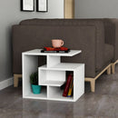 Tavolino da salotto 54x40x45 cm Labirent bianco