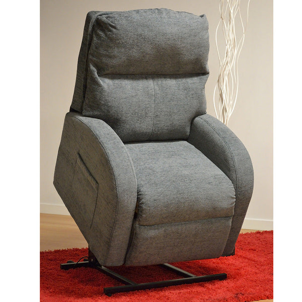 sconto Fauteuil relax électrique Magnolia avec Lifter Lift 2 moteurs en simili cuir noir