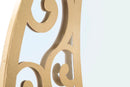 Specchio Luna Astratta Ø72x1 cm in Ferro e MDF Oro