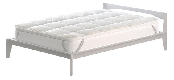 Topper Trapuntato 600 gr/mq con Elastici Plus Bianco Varie Misure online