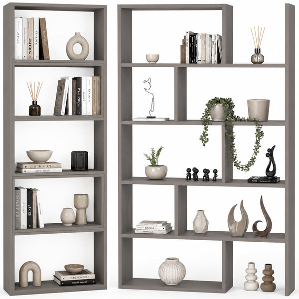 Libreria Modulare Apribile 72x22x200 cm Scaffale Libri Componibile in Legno sconto