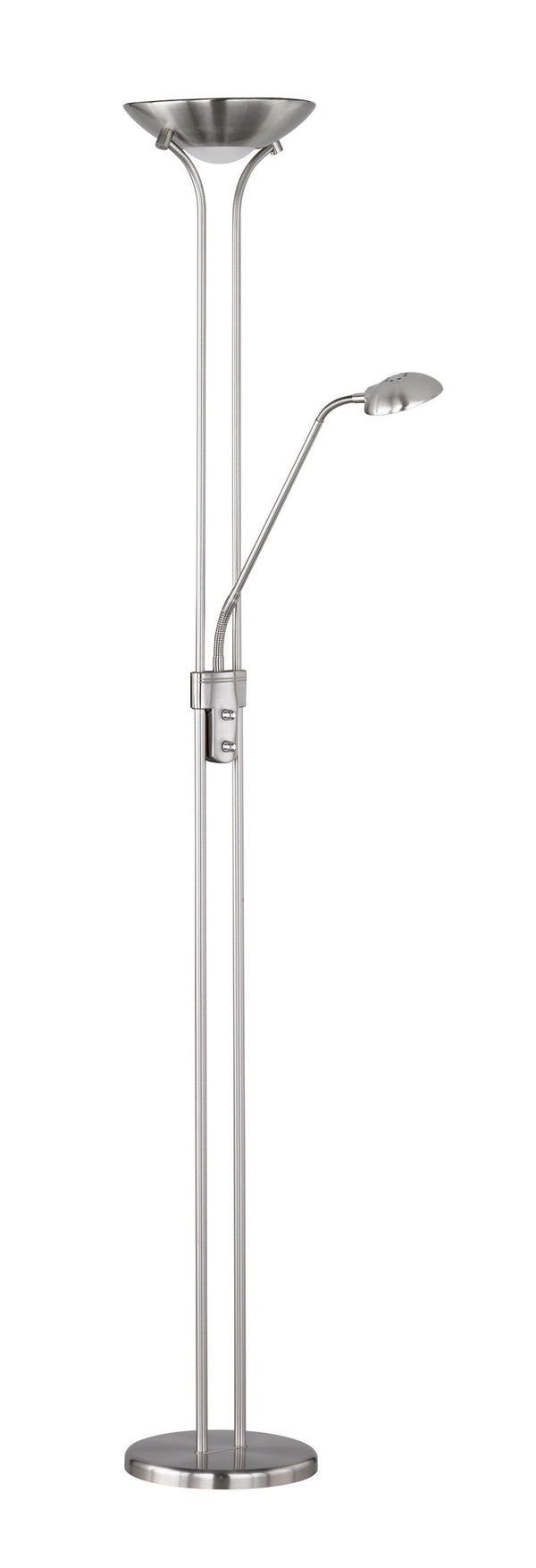 sconto Lampadaire LED d'intérieur en Métal Nickel Mat