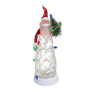 Pupazzo Babbo Natale a Forma di albero con luci cm Ø9,5xh29