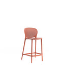 Set 4 Sedie 46x42xH93 cm in Polipropilene Spot Arancione