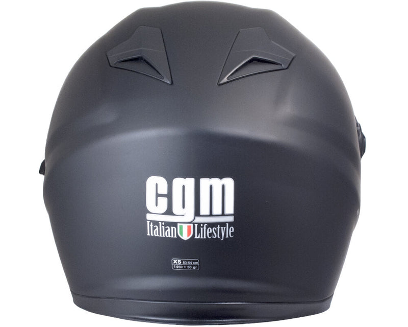 Casco Integrale per Scooter Visiera Lunga CGM San Francisco 308A Nero Opaco Varie Misure