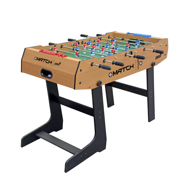 Baby-foot pliant avec tiges télescopiques 121x61x85 cm en MDF sconto