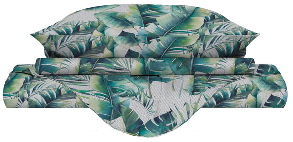 Housse de couette avec taies d'oreiller imprimées en microfibre Maui Différentes tailles online