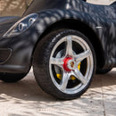 Auto Cavalcabile per Bambini 18-36 Mesi Licenza Porsche 63x28,5x38 cm con Clacson Fari Suoni in PP Nero Opaco      