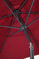 Ombrellone da Giardino con Snodo 6 Stecche Ø270x235h cm Telo in Poliestere Kalife Burgundy 