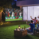 Telo per Proiettore 100" 16:9 HD 4K-8K Angolo di Visione 160° con Treppiedi Pieghevoli Bianco      