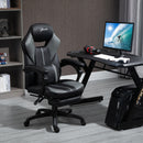 Sedia Poltrona Presidenziale da Ufficio 64x62x114-124 cm in Similpelle Nero