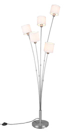 Piantana da Interno Attacco E14 in Metallo Nickel Opaco