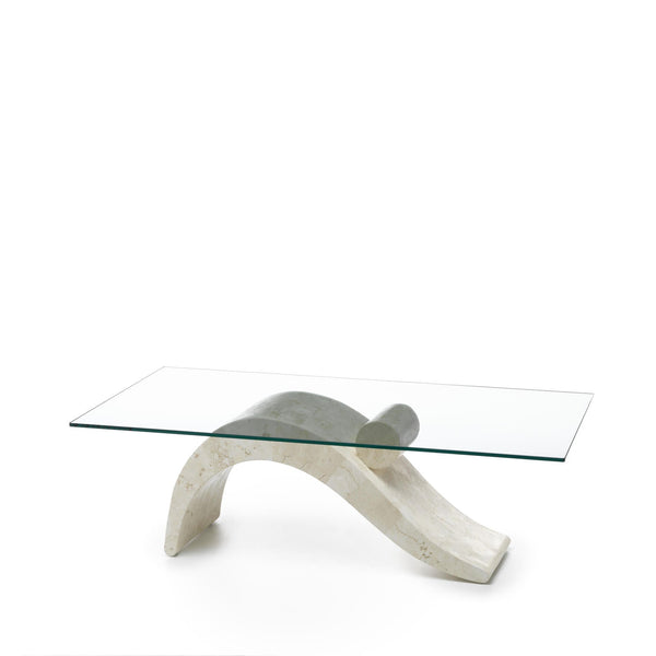 acquista Tavolino da Soggiorno 120x70x40 cm in Vetro Temperato Dove Trasparente
