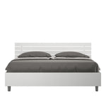Letto Matrimoniale Testata Doghe Inclinata Ankel Bianco Frassino Varie Misure
