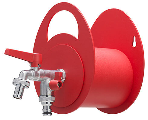 online Belfer 42/MU Support de tuyau mural rouge avec robinet à double sortie