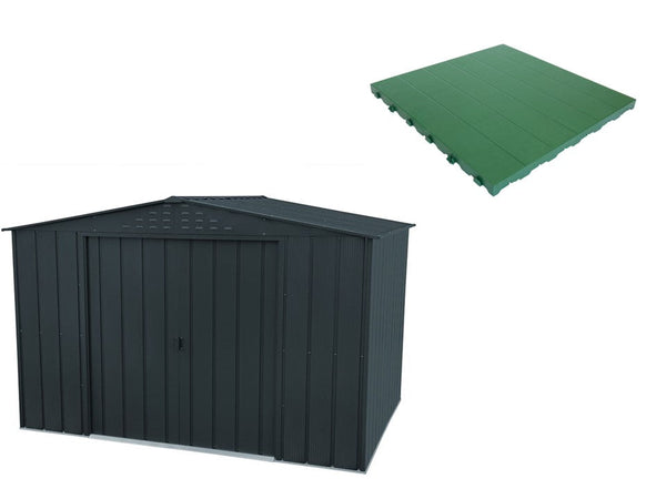 sconto Plancher pour Jardinière 322x233x209 cm en Plastique Vert