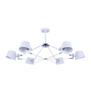 Lampadario Modern in Metallo Abigail Bianco