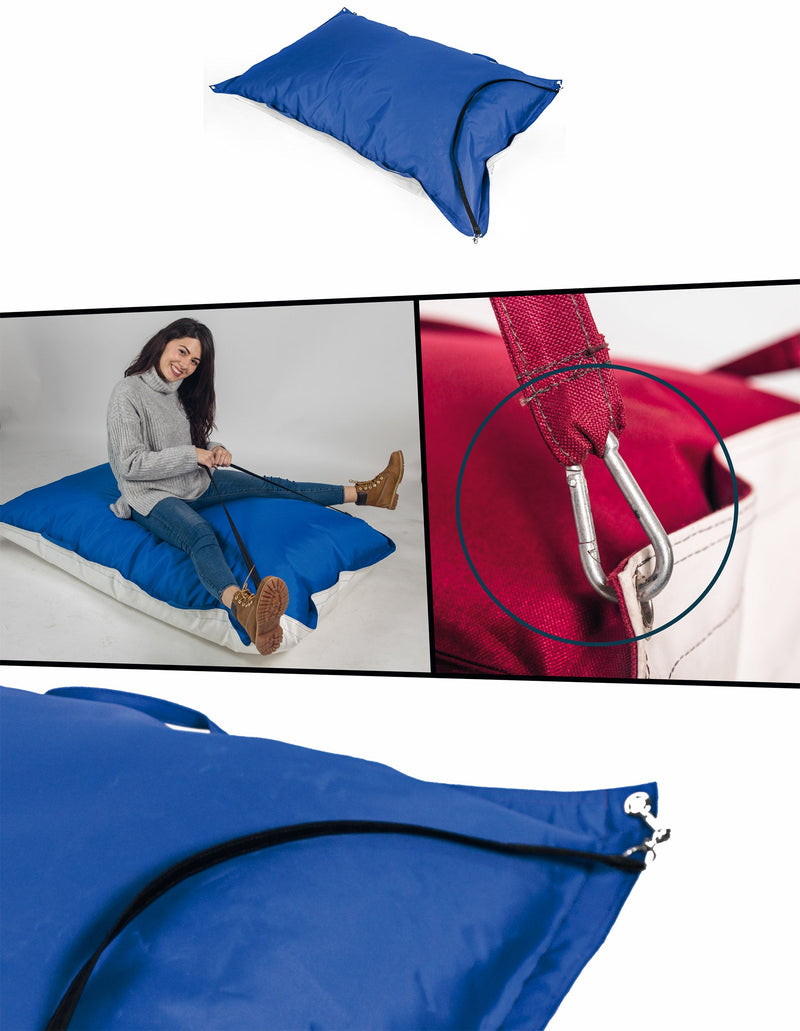 Cuscinone Slitta per Neve 160x110 cm in Acrilico Pomodone Scivolone Giallo