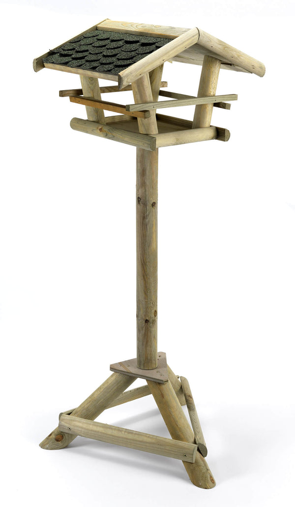 Mangeoire à Oiseaux 35x38xh100 cm Bonheur en Bois Naturel FSC online