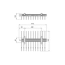 Porta Pantaloni Estraibile per Armadio in Acciaio Emuca Nero