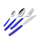 Servizio Set di Posate 24 pezzi in Acciaio Inox Eme Cromo Blu 99