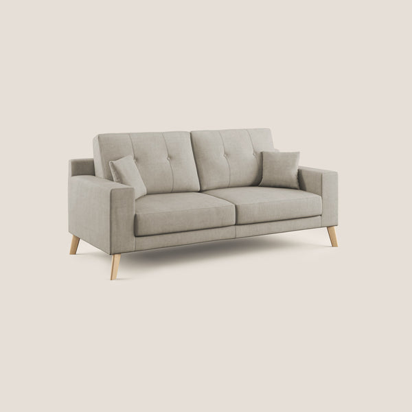 Canapé 2 places 146x95x91 cm en tissu crème sconto
