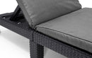 Lettino Prendisole da Giardino 195x65x25,5 cm con Cuscino in Resina Keter Daytona Antracite