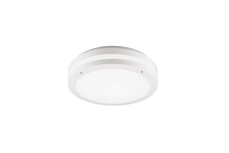 Plafoniera da Esterno a LED in Plastica Bianco Opaco