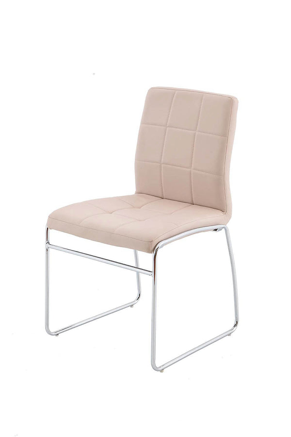 Lot de 4 Chaises en Simili Cuir Souple 85x55x50 cm TFT DC Tortora online