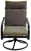 Set Salotto da Giardino in Metallo Taranto Antracite