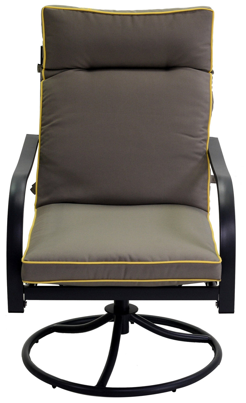 Set Salotto da Giardino in Metallo Taranto Antracite