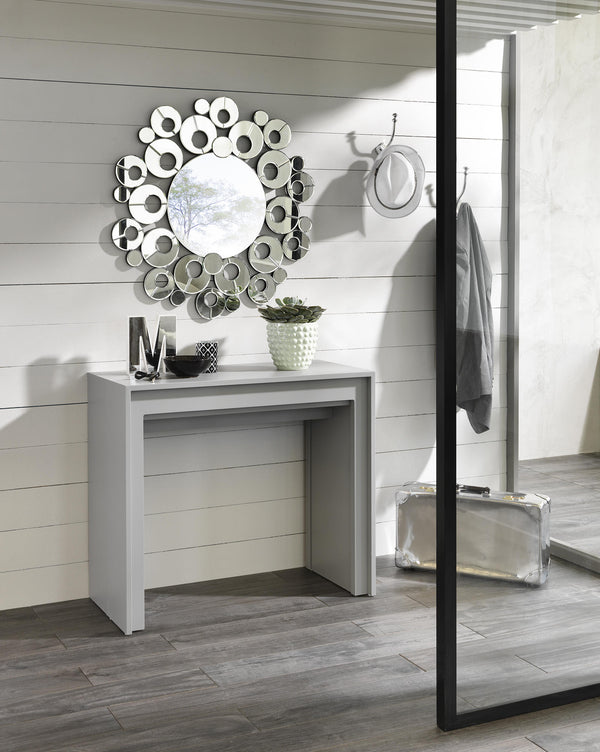 Console Extensible 90x42,5/302,5xH76 cm en MDF Pinocchio Gris prezzo