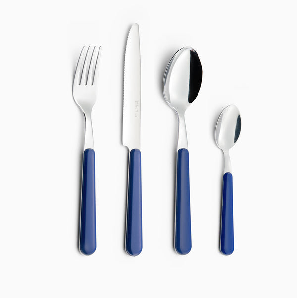 Servizio Set di Posate 24 pezzi in Acciaio Inox Eme Brio Blu 55 acquista