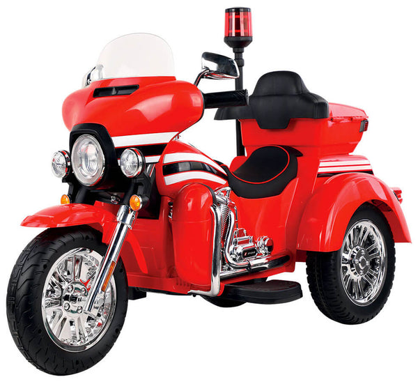 online Moto Électrique Police Américaine 3 Roues pour Enfants 12V Kidfun Police Washington Rouge