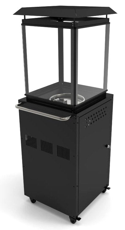 acquista Champignon Réchaud Extérieur Gaz GPL 8 kW Vannini Allegro Noir