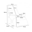 Poltrona Alzapersona Elettrica 1 Motore 73x94x103 cm in Tessuto Beige