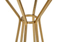 Tavolino Simple New 40x80x40 cm in Ferro e MDF Oro