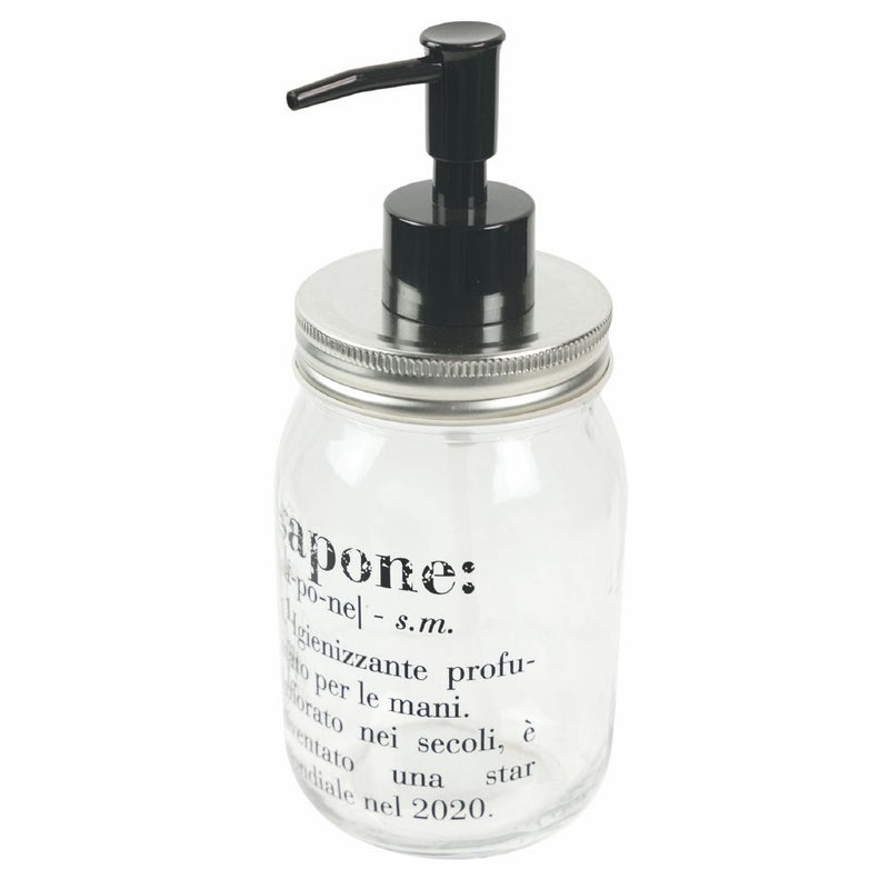 Dispenser Sapone Liquido 380 ml in Vetro VdE Tivoli 1996 Trasparente