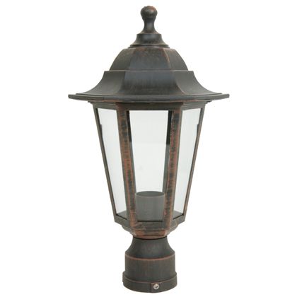 Lampe lanterne à tête hexagonale de couleur rouille pour ligne marine extérieure Sovil acquista