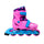Patins à roulettes en ligne taille réglable 31-34 frein à plaquettes rose