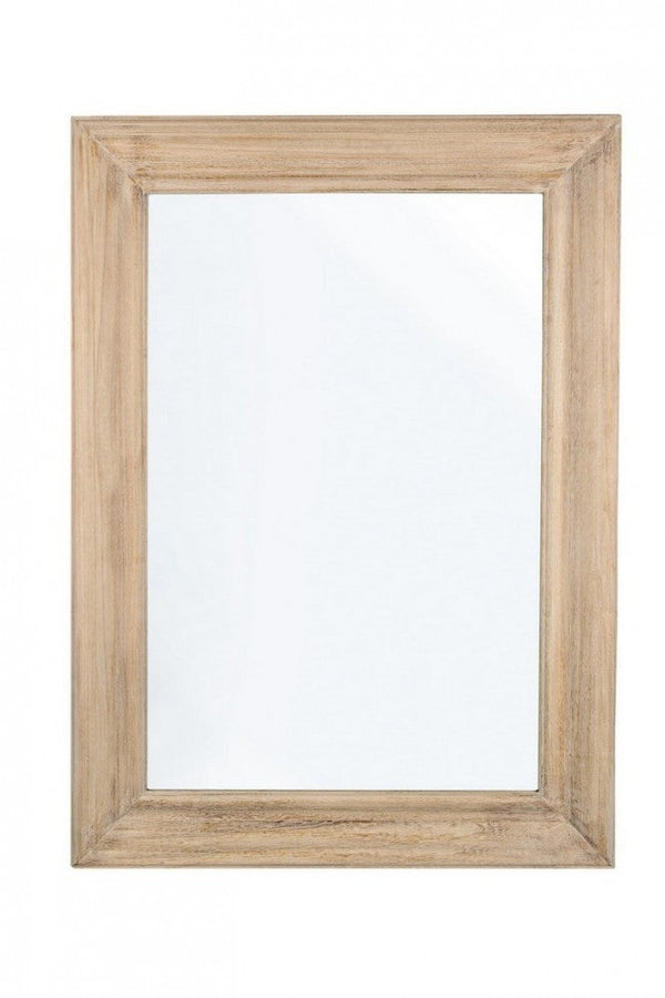 Miroir avec cadre rectangulaire Tiziano 81x111 en bois sconto