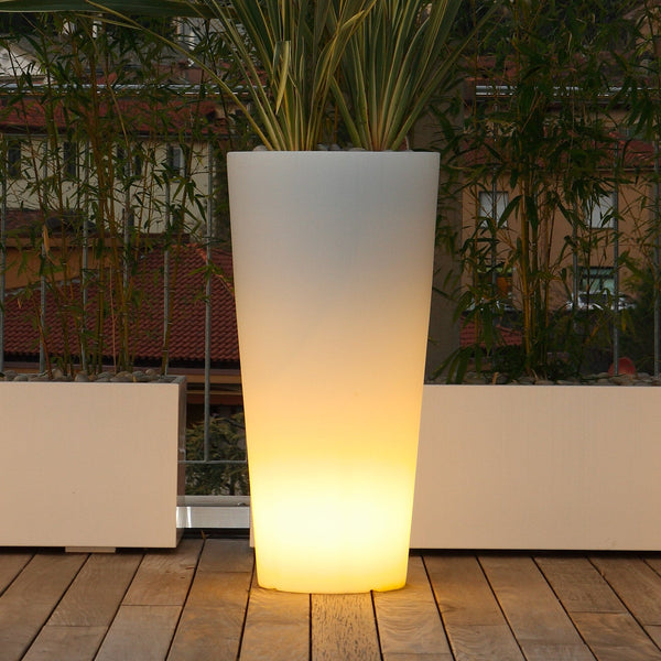 Vase Lumineux Ø37,5x102 cm en Résine Arkema Tondo 102 SL sconto